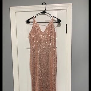 Rose Gold Brides maid Dresses Size 6 Size 8 $50
